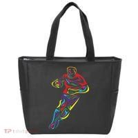 Funny Rugby Player Rugby Fan Graphic Outfit Tote Bag thumb 0