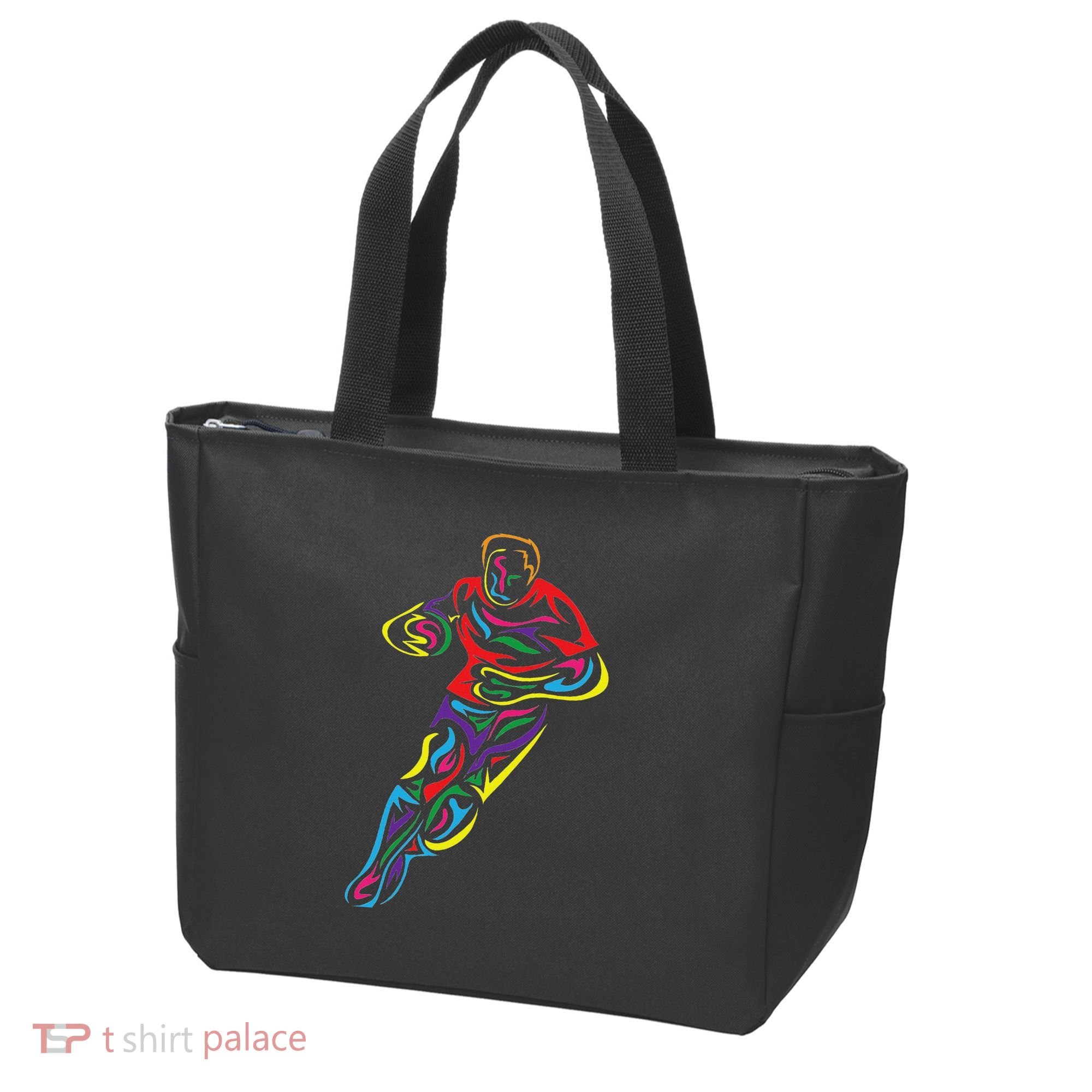Funny Rugby Player Rugby Fan Graphic Outfit Tote Bag