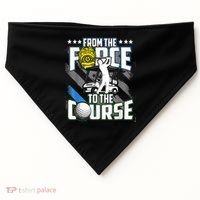 Funny Retired Police Officer Golf Retirement Gift USA-Made Doggie Bandana thumb 0