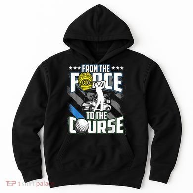 Funny Retired Police Officer Golf Retirement Gift Hoodie