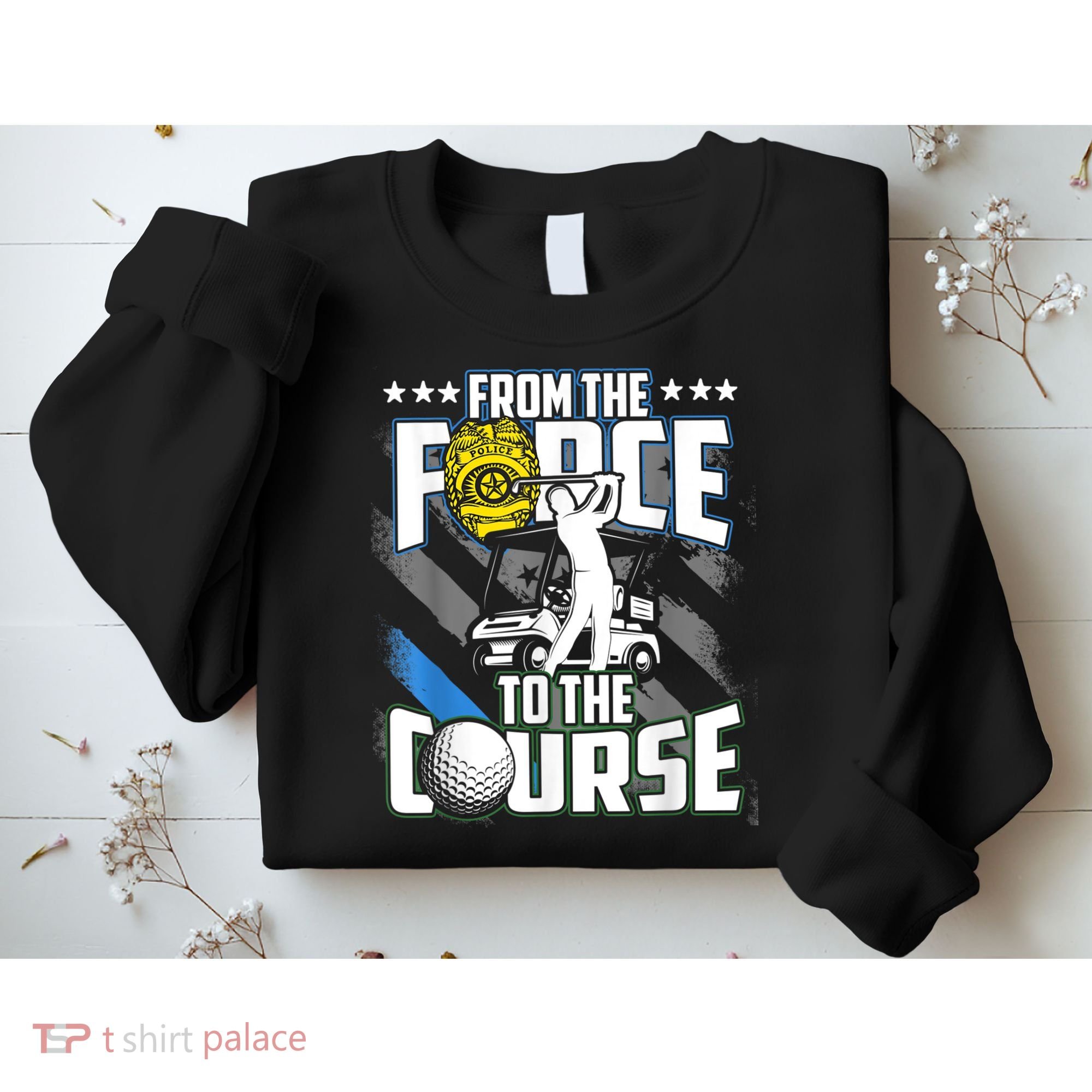 Funny Retired Police Officer Golf Retirement Gift Sweatshirt