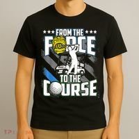 Funny Retired Police Officer Golf Retirement Gift T-Shirt thumb 3