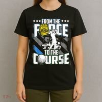Funny Retired Police Officer Golf Retirement Gift T-Shirt thumb 4