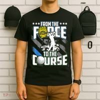 Funny Retired Police Officer Golf Retirement Gift T-Shirt thumb 6