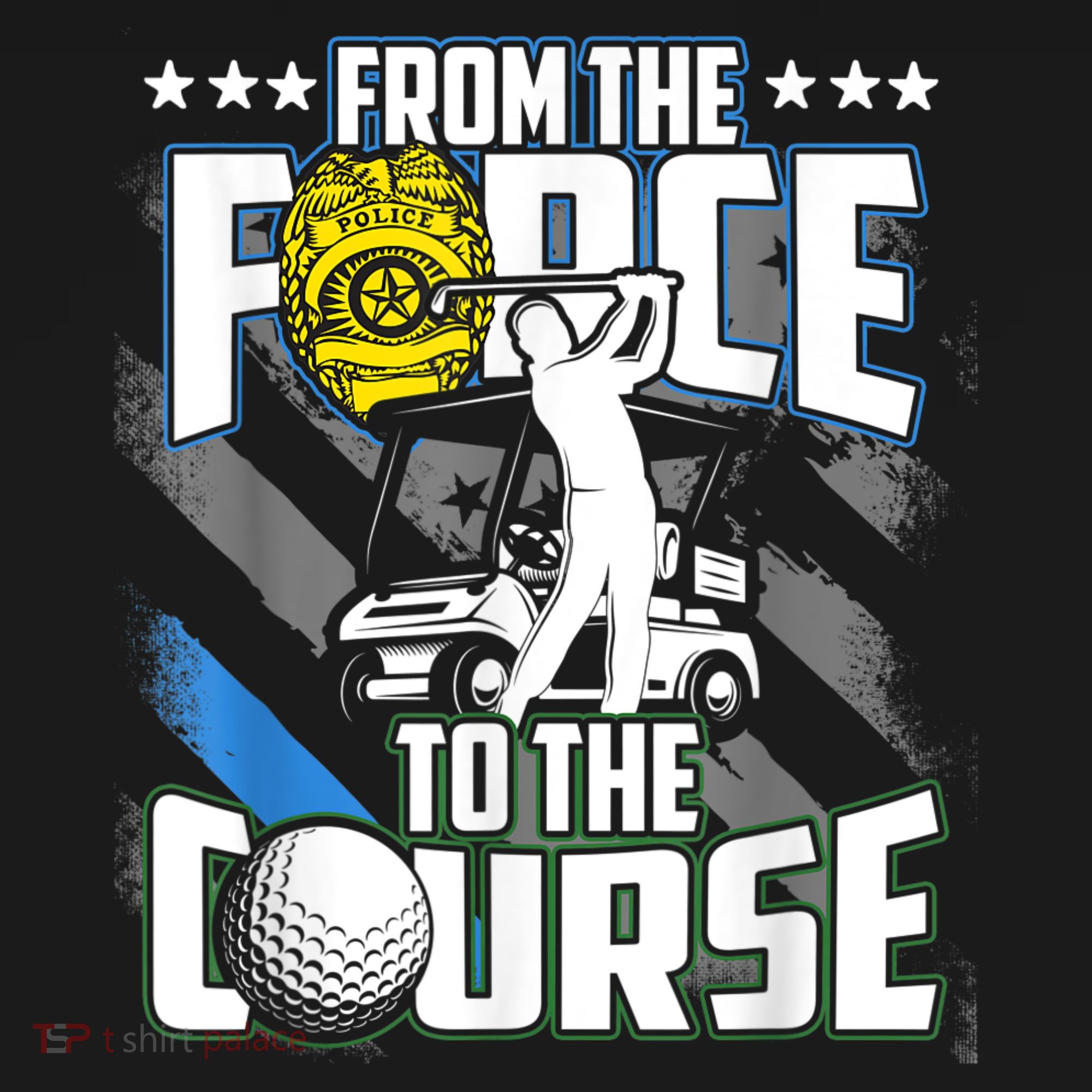 Funny Retired Police Officer Golf Retirement Gift Women's Hoodie