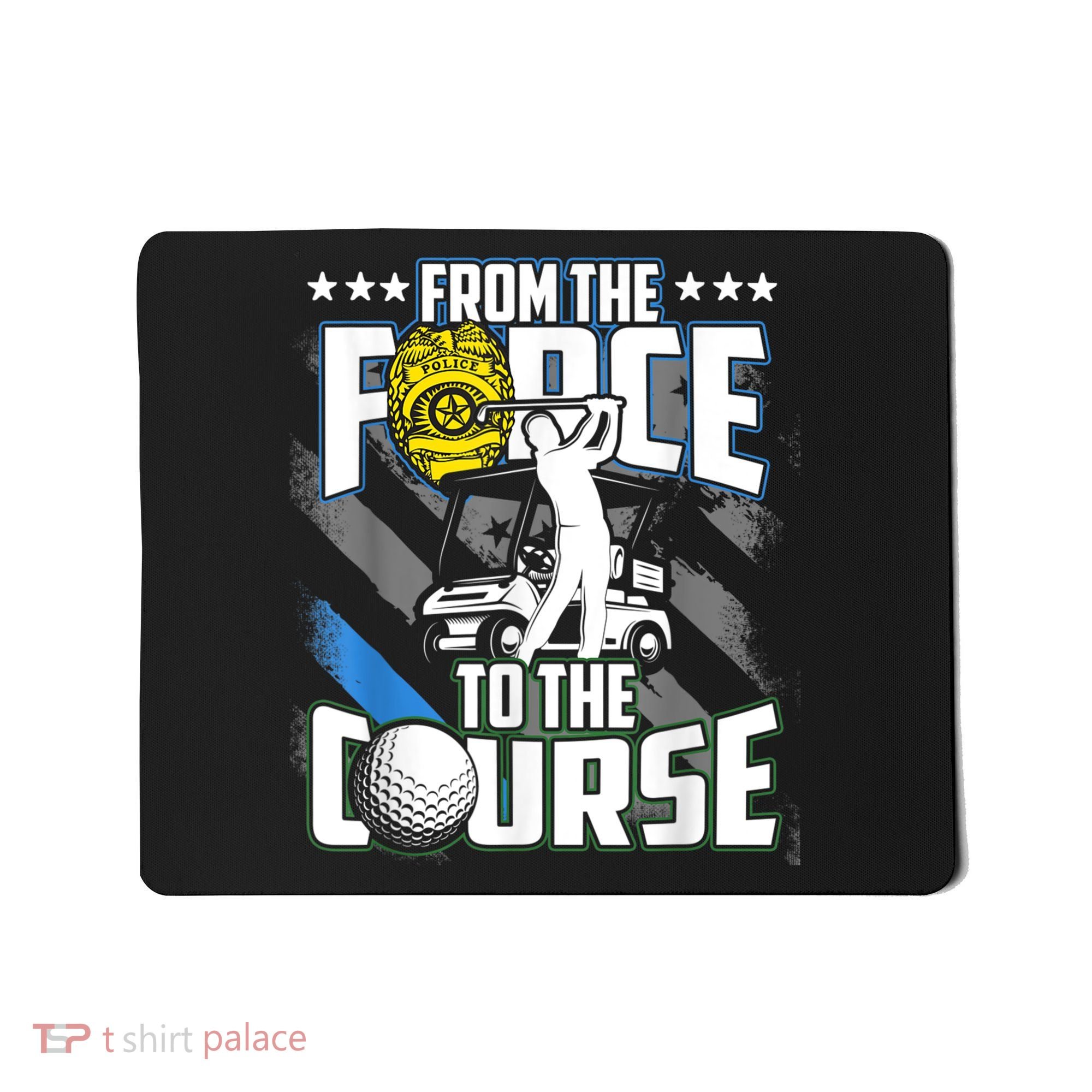 Funny Retired Police Officer Golf Retirement Gift Mousepad