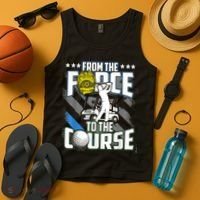 Funny Retired Police Officer Golf Retirement Gift Tank Top thumb 4