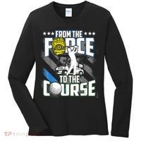 Funny Retired Police Officer Golf Retirement Gift Women's Long Sleeve Shirt thumb 0