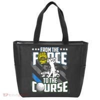 Funny Retired Police Officer Golf Retirement Gift Tote Bag thumb 0