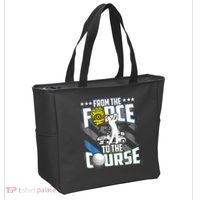 Funny Retired Police Officer Golf Retirement Gift Tote Bag thumb 2