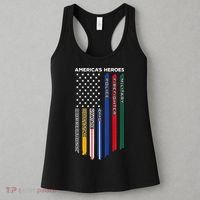 First Responders Police Military Firefighter Nurse Women's Tank Top thumb 3