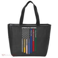 First Responders Police Military Firefighter Nurse Tote Bag thumb 0
