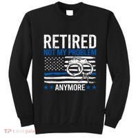 Funny Retired Police Officer Law Enforcement Retirement Sweatshirt thumb 0