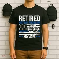 Funny Retired Police Officer Law Enforcement Retirement T-Shirt thumb 6
