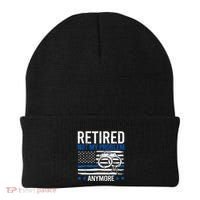 Funny Retired Police Officer Law Enforcement Retirement Beanie thumb 0
