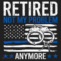 Funny Retired Police Officer Law Enforcement Retirement Beanie thumb 2