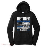 Funny Retired Police Officer Law Enforcement Retirement Women's Hoodie thumb 0