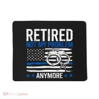 Funny Retired Police Officer Law Enforcement Retirement Mousepad thumb 0