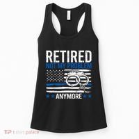 Funny Retired Police Officer Law Enforcement Retirement Women's Tank Top thumb 0