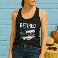 Funny Retired Police Officer Law Enforcement Retirement Women's Tank Top thumb 2