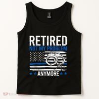 Funny Retired Police Officer Law Enforcement Retirement Tank Top thumb 2