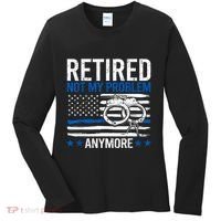 Funny Retired Police Officer Law Enforcement Retirement Women's Long Sleeve Shirt thumb 0