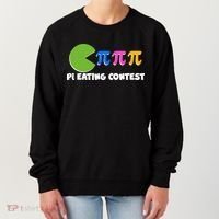 Funny Retro Pi Day 314 Pi Eating Contest Video Game Women's Sweatshirt thumb 0