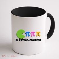 Funny Retro Pi Day 314 Pi Eating Contest Video Game Coffee Mug thumb 1