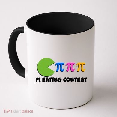 Funny Retro Pi Day 314 Pi Eating Contest Video Game Coffee Mug