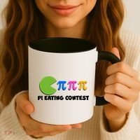 Funny Retro Pi Day 314 Pi Eating Contest Video Game Coffee Mug thumb 3