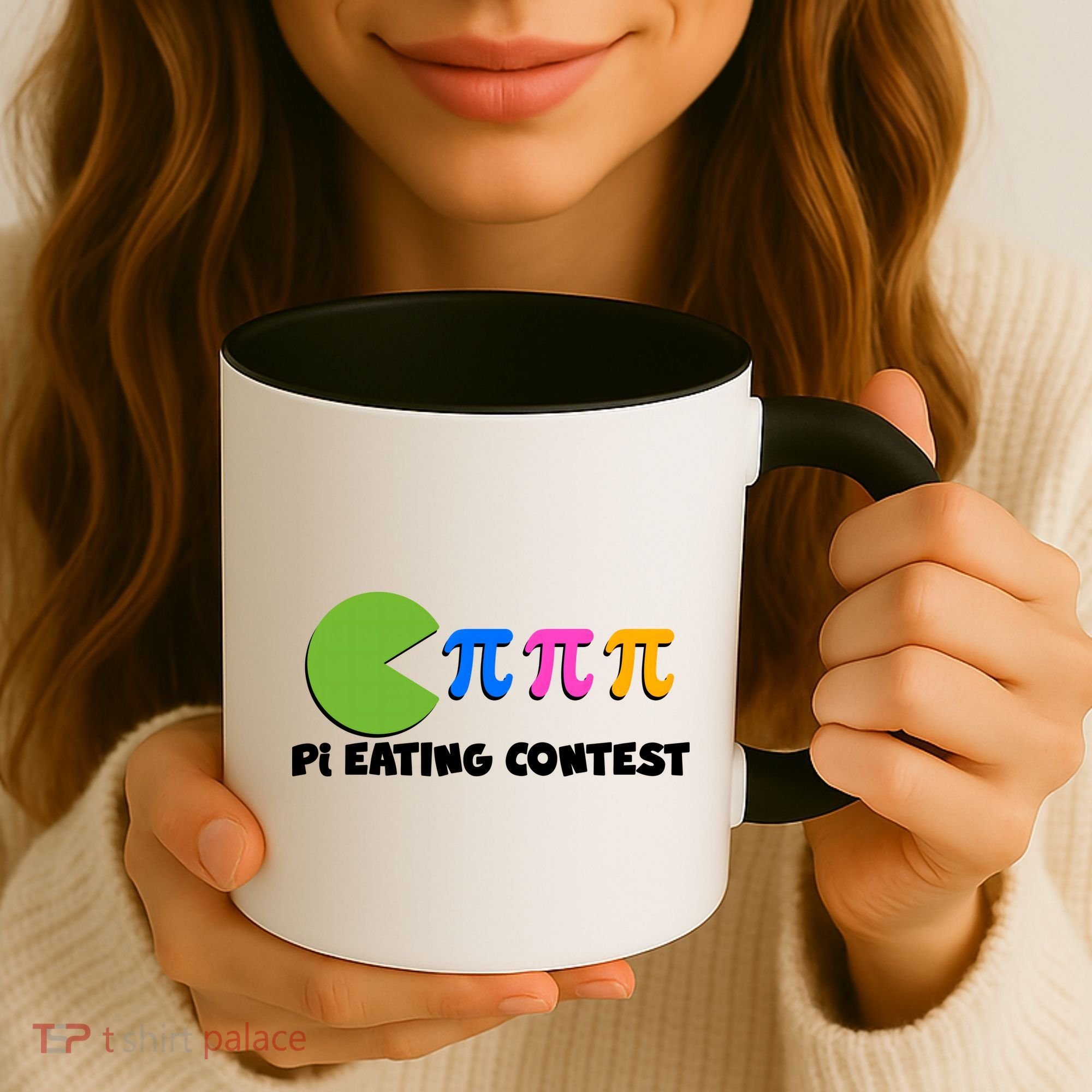 Funny Retro Pi Day 314 Pi Eating Contest Video Game Coffee Mug