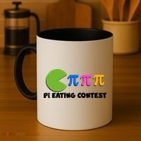 Funny Retro Pi Day 314 Pi Eating Contest Video Game Coffee Mug thumb 4