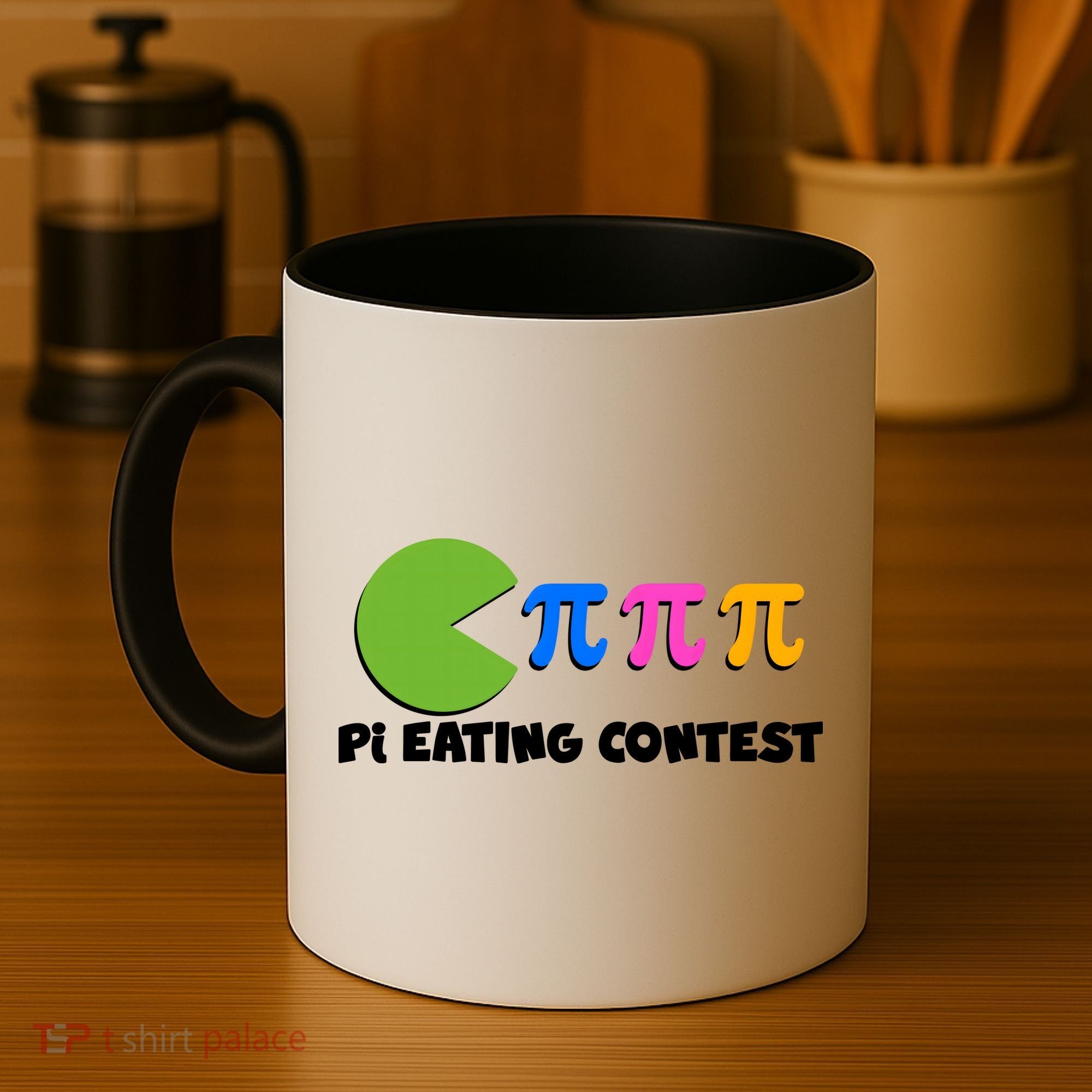 Funny Retro Pi Day 314 Pi Eating Contest Video Game Coffee Mug