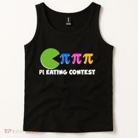 Funny Retro Pi Day 314 Pi Eating Contest Video Game Tank Top thumb 2