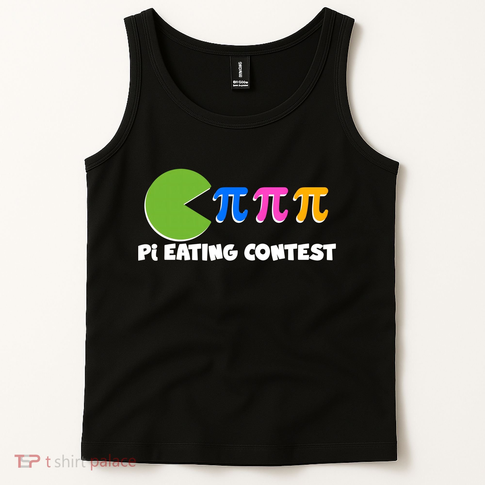 Funny Retro Pi Day 314 Pi Eating Contest Video Game Tank Top