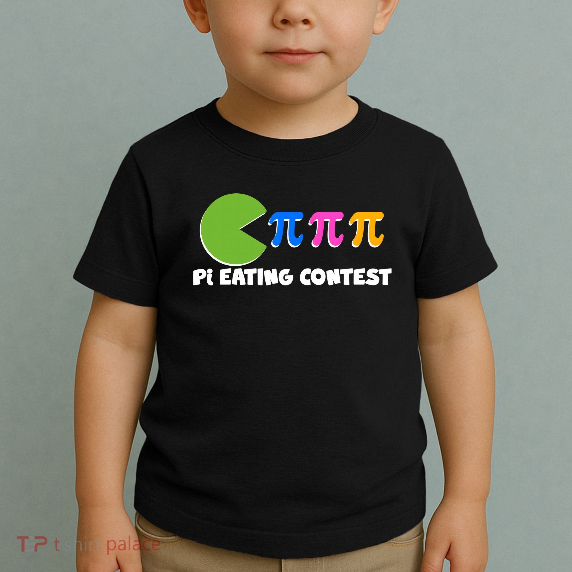 Funny Retro Pi Day 314 Pi Eating Contest Video Game Toddler T-Shirt