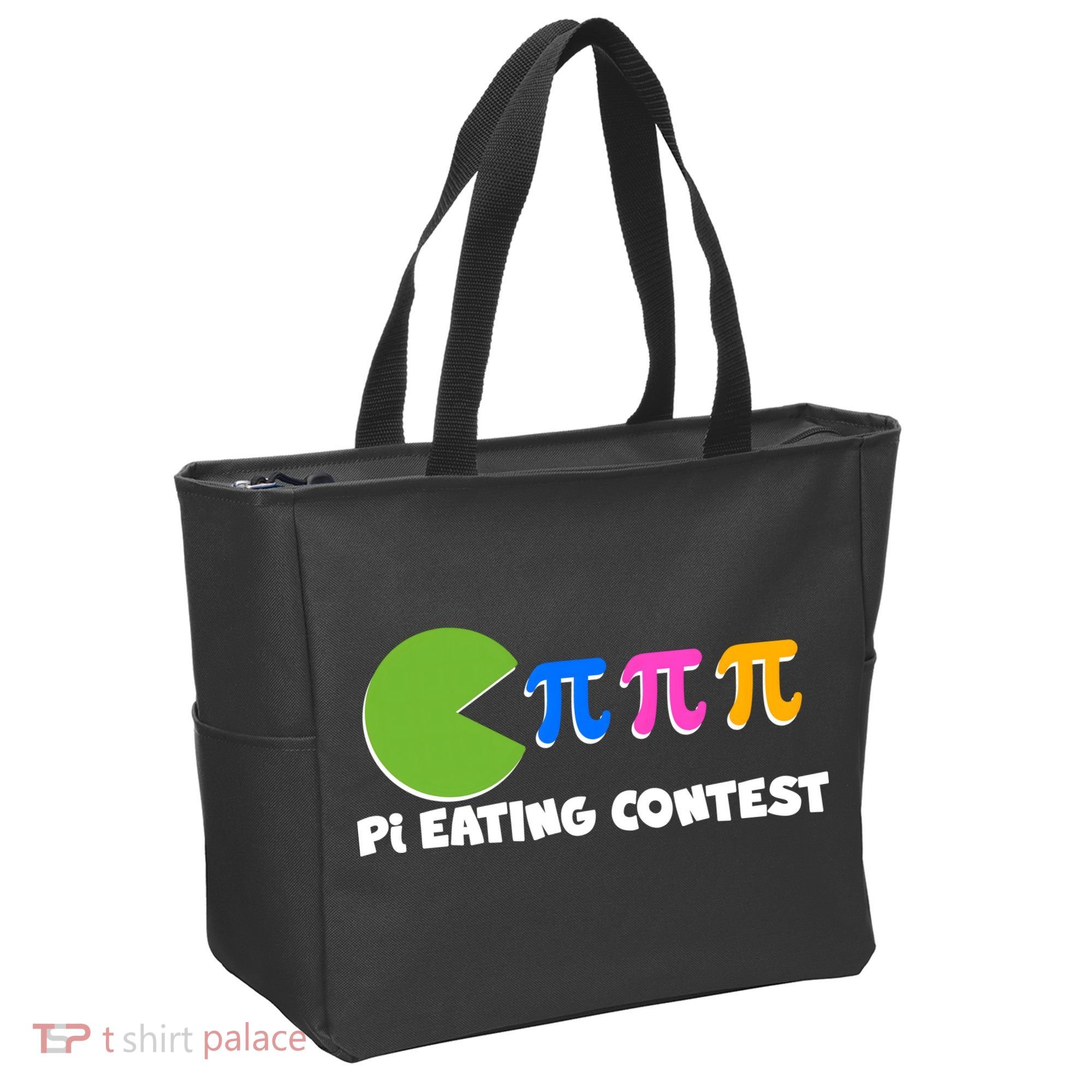 Funny Retro Pi Day 314 Pi Eating Contest Video Game Tote Bag
