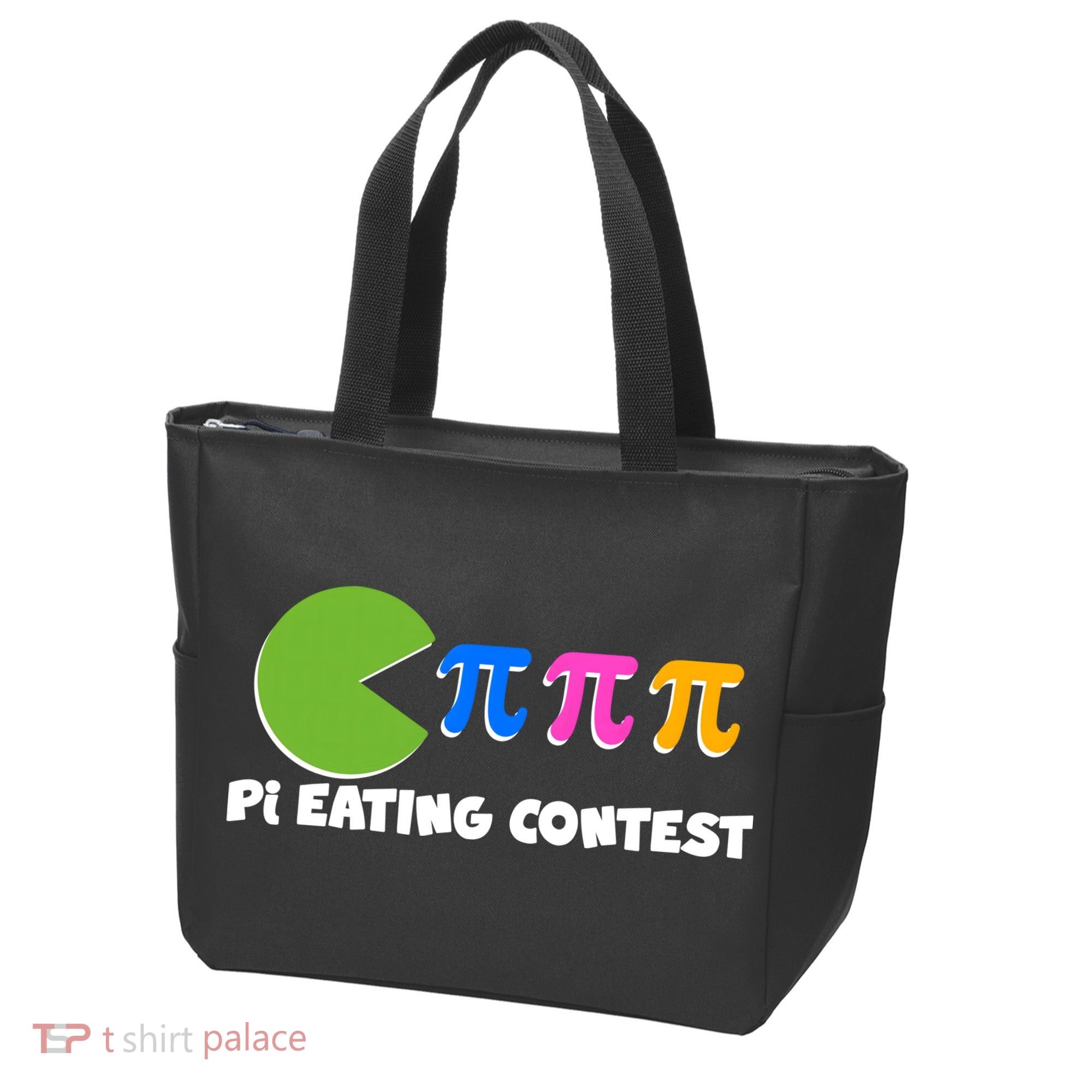 Funny Retro Pi Day 314 Pi Eating Contest Video Game Tote Bag