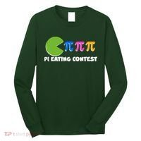 Funny Retro Pi Day 314 Pi Eating Contest Video Game Long Sleeve Shirt thumb 0