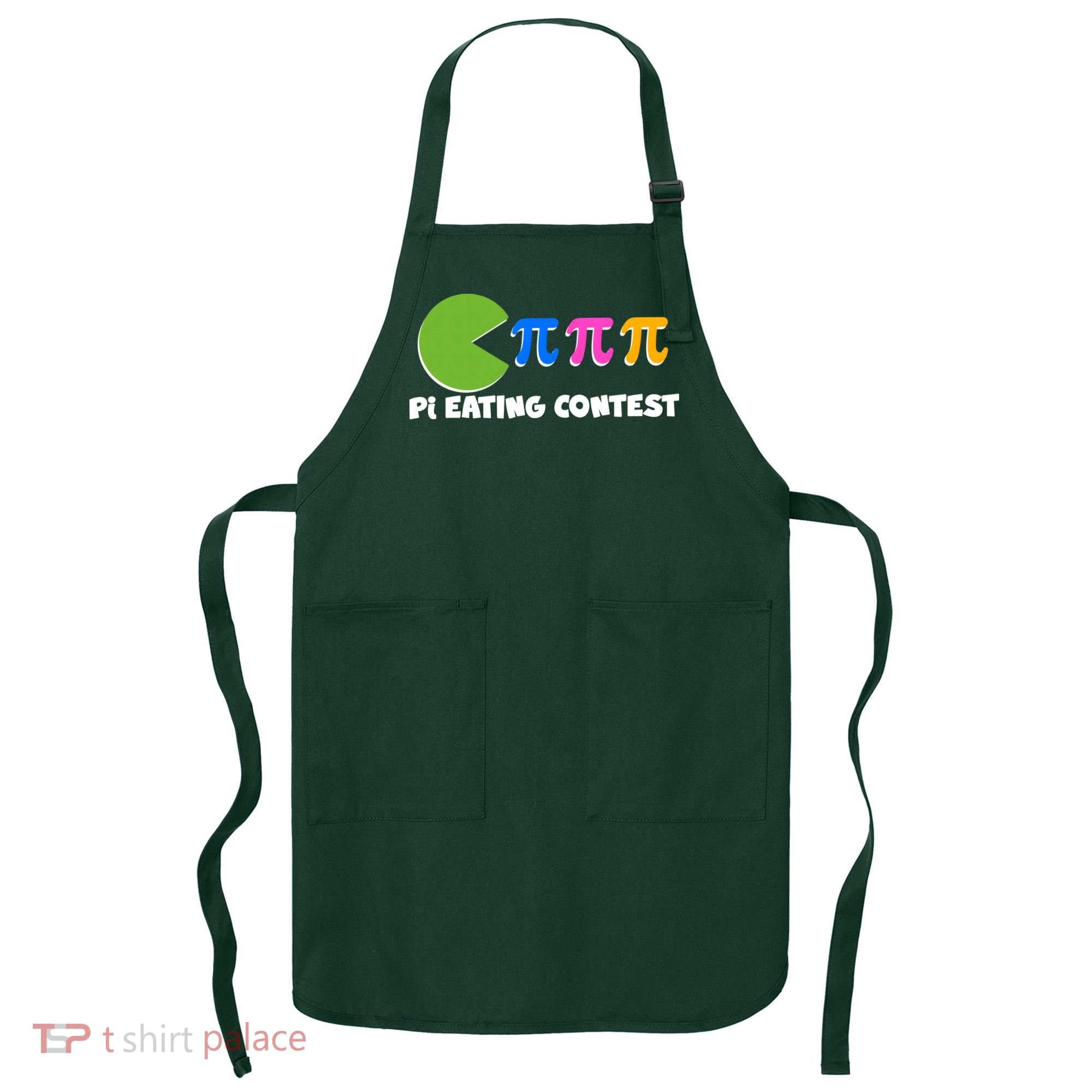 Funny Retro Pi Day 314 Pi Eating Contest Video Game Apron