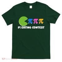 Funny Retro Pi Day 314 Pi Eating Contest Video Game T-Shirt thumb 0
