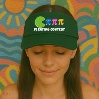 Funny Retro Pi Day 314 Pi Eating Contest Video Game Visor thumb 2