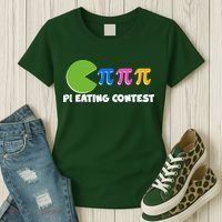 Funny Retro Pi Day 314 Pi Eating Contest Video Game Women's T-Shirt thumb 3