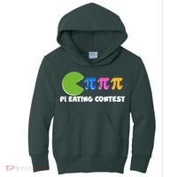 Funny Retro Pi Day 314 Pi Eating Contest Video Game Kids Hoodie thumb 0