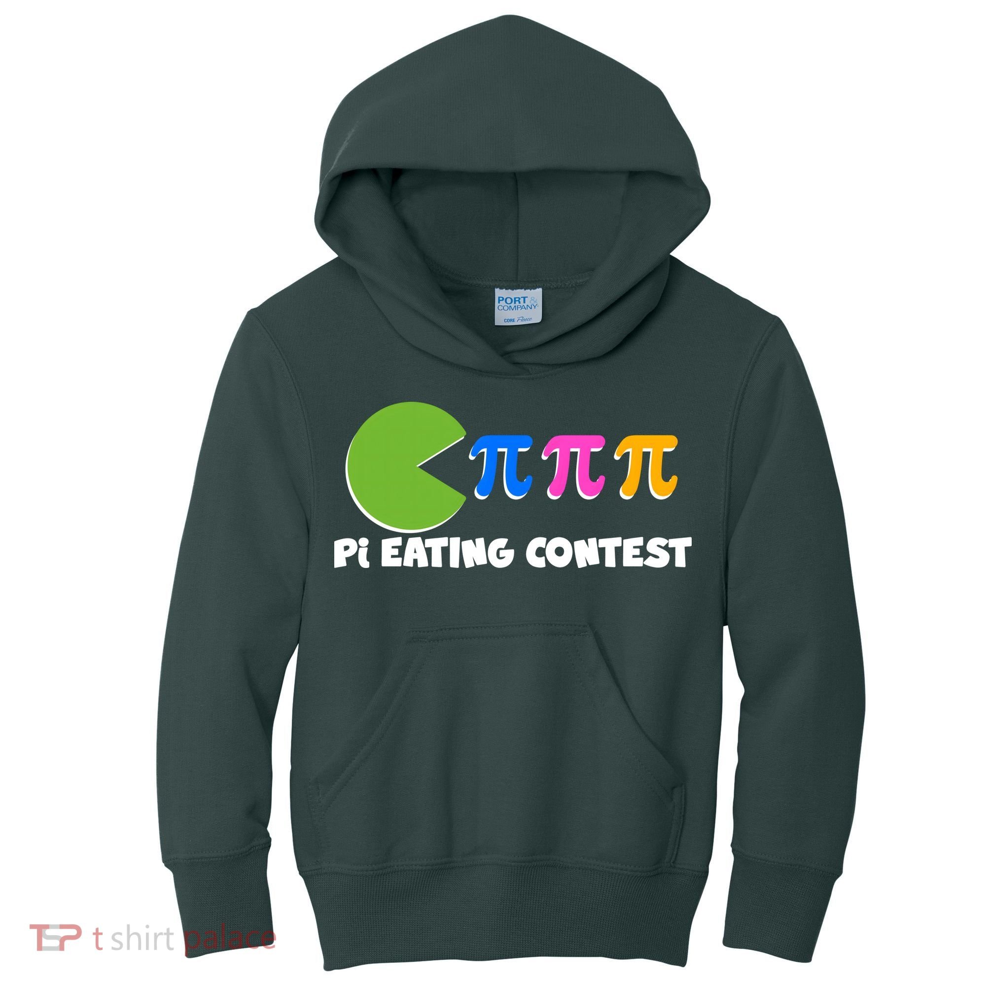 Funny Retro Pi Day 314 Pi Eating Contest Video Game Kids Hoodie