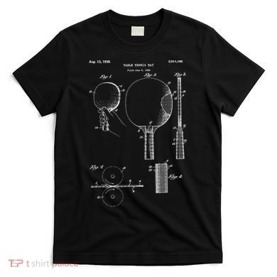 Funny Retro Ping Pong Paddle Gift Vintage Table Tennis Gift T-Shirt