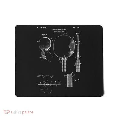 Funny Retro Ping Pong Paddle Gift Vintage Table Tennis Gift Mousepad