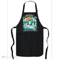 Funny Resist Penguins Protest Penguin Against Tariffs Apron thumb 0