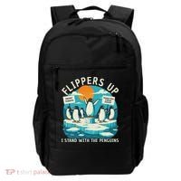 Funny Resist Penguins Protest Penguin Against Tariffs Backpack thumb 0