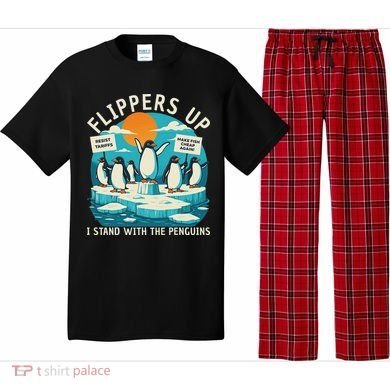 Funny Resist Penguins Protest Penguin Against Tariffs Pajama Set